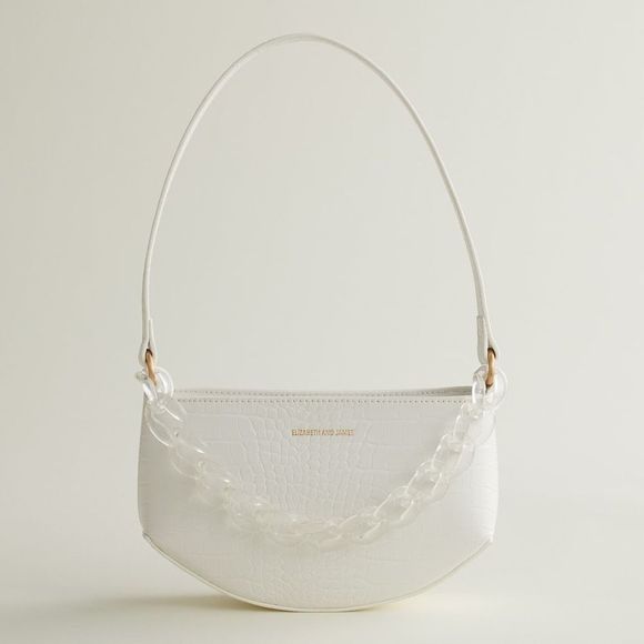 Elizabeth and James Handbags - BRAND NEW Elizabeth and James Croco Shoulder Bag with Chunky Chain